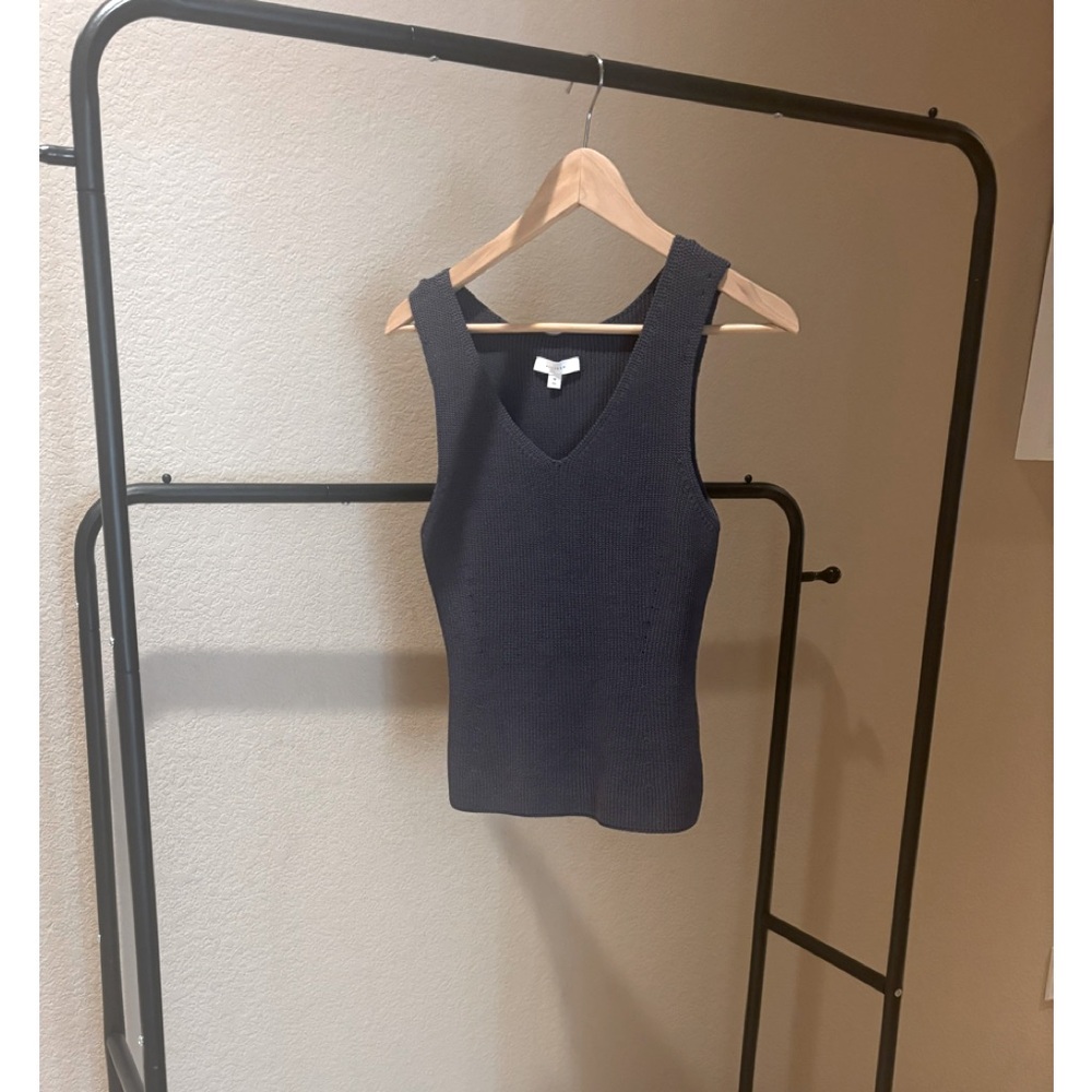 Gray top. Can be dressed up and down